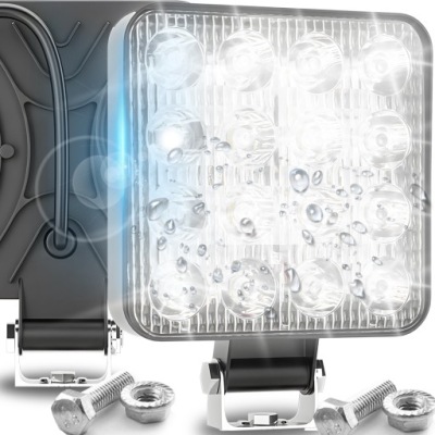 Лампа рабочая противотуманная фара led 48w прожектор naświetlacz водонепроницаемый 16 диод фото №1