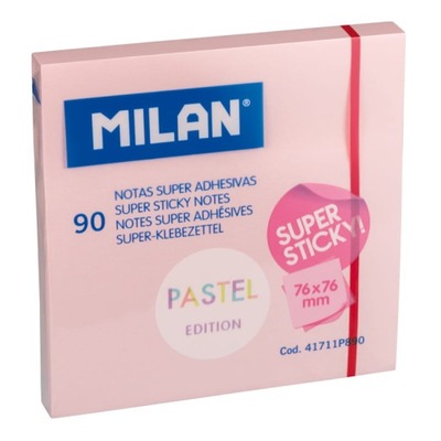 Milan Karteczki samoprzylepne SUPER STICKY 76x76