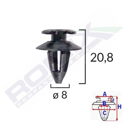 REMACHE FORRO DE PUERTA VW AUDI SEAT BMW X10SZT  