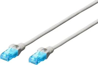 Patchcord DIGITUS UTP kat. 5e 10m PVC szary