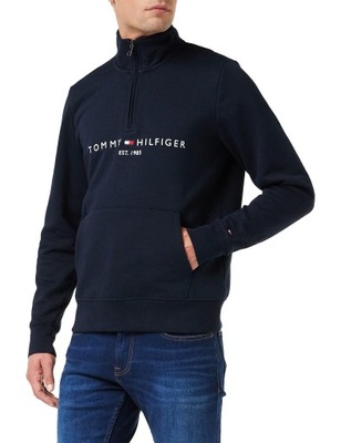 Tommy Hilfiger Męski sweter z logo Tommy pulower,