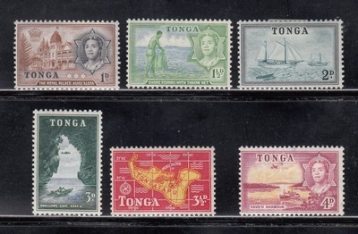 kol. ang. TONGA Mi 100-105 PROWINCJE z 1953