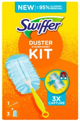 SWIFFER Duster Miotełka Do Kurzu + 3x Zapas Wkłady Kurzawka