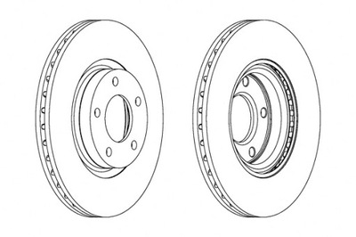 FERODO DISCOS DE FRENADO 2 PIEZAS PARTE DELANTERA MAZDA 3 5 1.6D-2.3 10.03-  