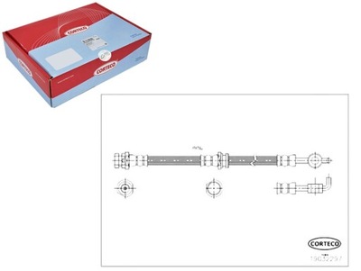 ПАТРУБОК ТОРМОЗНОЙ GIĘTKI MAZDA CORTECO