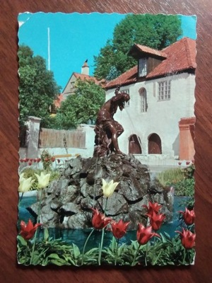 SZWECJA GOTLANDIA Gotland Visby fontanna 1965 r.
