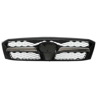 Toyota hilux n70 2005-2012 решётка  передняя решётка радиатора чёрный блеск накладки хром фото №1