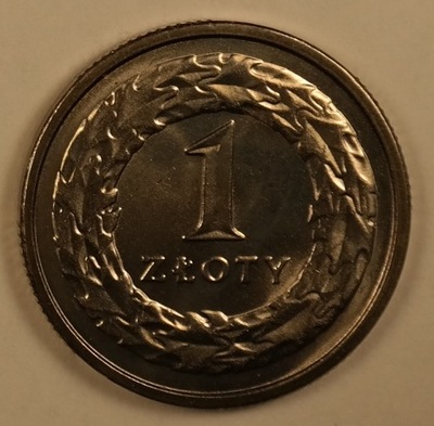 Polska 1 złoty 1993 UNC