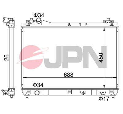 RADUADOR DEL MOTOR SUZUKI GRAND VITARA 2.0D 05-  