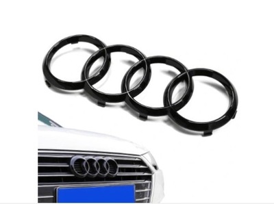 EMBLEM SIGN ON FRONT AUDI A3 / A4 / B7 / B8 / A5 BLACK GLOSS 273MM  