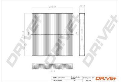 DRIVE+ ФИЛЬТР САЛОНА HONDA CIVIC VIII 05- STAND ARD