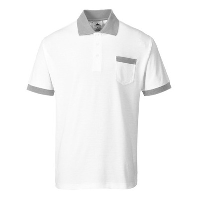 Koszulka polo kieszonka biała PORTWEST KS51 XL