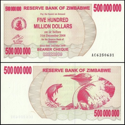 Zimbabwe 5000000000 Dolar 2008 P-60 UNC