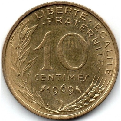 Francja 10 centimes 1969