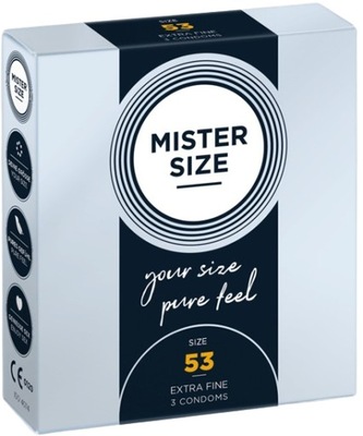 MISTER SIZE prezerwatywy rozmiar 53 mm 3 sztuki