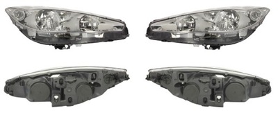 Фара лампа peugeot 308 rcz 11- l+p tyc фото №1