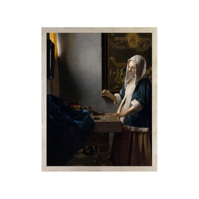 Ważąca perły obraz Johannes Vermeer