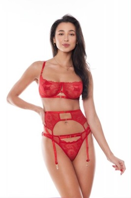 Komplet Amoura Set Red L/XL