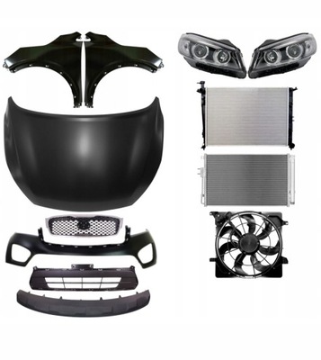 Kia sorento 2015-2017 бампер капот лампы pas фото №1