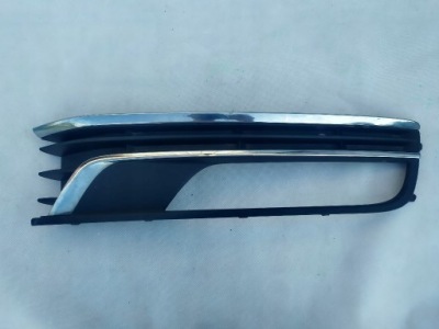 Vw passat b7 решётка бампера правая хром фото №1