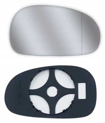 Вкладыш зеркало seat leon ii 05-09 asf+pl правое фото №1