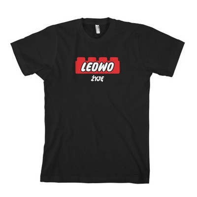 LEDWO ŻYJĘ koszulka męska