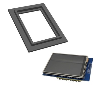 Obudowa Wyświetlacz LCD TFT Arduino UNO MEGA2560 2.8" HX8347I SPI ramka
