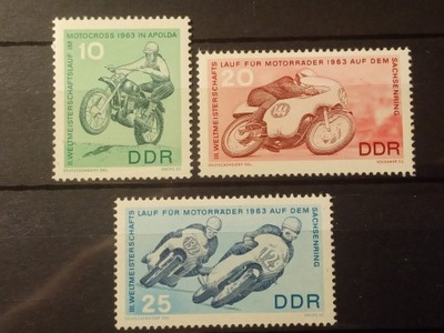 DDR Mi 972-974 ** 1963 Motocykle