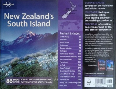 NEW ZEALAND NOWA ZELANDIA SOUTH LONELY PLANET