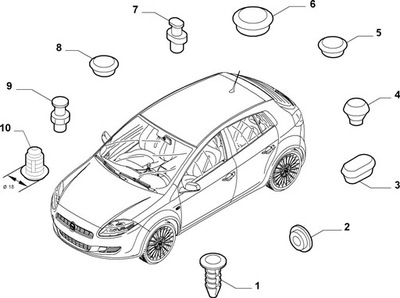 Заглушка bravo stilo 159 delta 01-14 фото №1