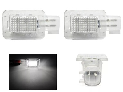 VOLVO C30, V70, XC70, XC90 LUCES PARA DE PUERTA DIODO LUMINOSO LED JUEGO 2 PIEZAS  