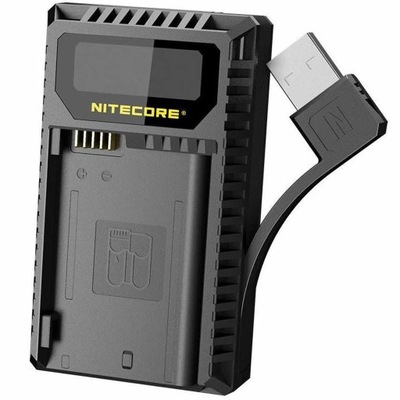 ŁADOWARKA USB NA 2X AKUMULATOR NIKON EN-EL15 EN-EL15A LCD NITECORE UNK2