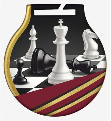 Medal z nadrukiem szachy