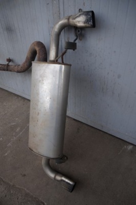 Volvo s60 ii v60 lift гаситель конечный выхлоп 2 насадки хром фото №1