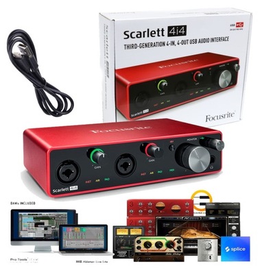 Focusrite Scarlett 4i4 3rd Gen +DAW