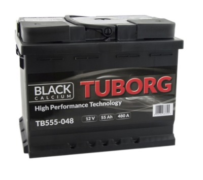 Акумулятор tuborg black 12v 55ah 480a фото №1
