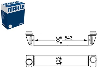 ІНТЕРКУЛЕР BMW 5 E60 5 E61 2.5 2.5D 3.0D 09.02-05.10 MAHLE