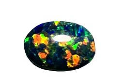 OPAL ARLEKIN KABOSZON CZARNY OWAL 7X5 MM SZTUKA