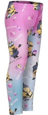 MINIONKI ORYGINALNE LEGGINSY GETRY R122-128 7/8 L