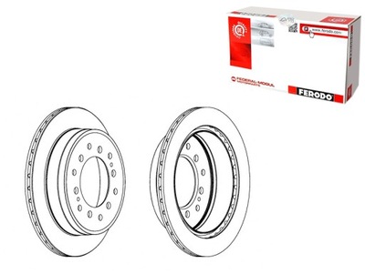 Тормозные диски тормозные 2szt. задняя lexus gx toyota 4 runner iv fj cruiser фото №1