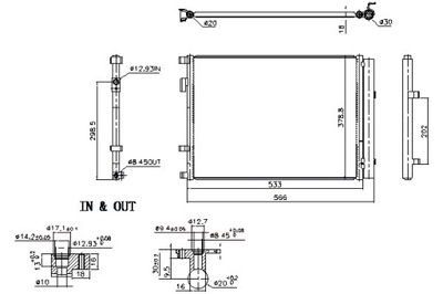 NISSENS KONDENSATORIUS KONDENSATORIUS KONDICIONAVIMO NISSENS 941162 KIA RIO 1.0 