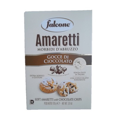 Falcone Amaretti z czekoladą ciastka włoskie 170g