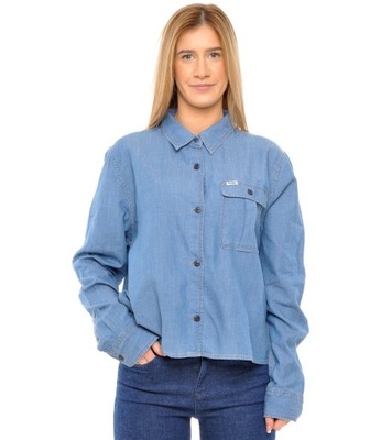 WRANGLER koszula BLUE jeans EXPLORER SHIRT _ S