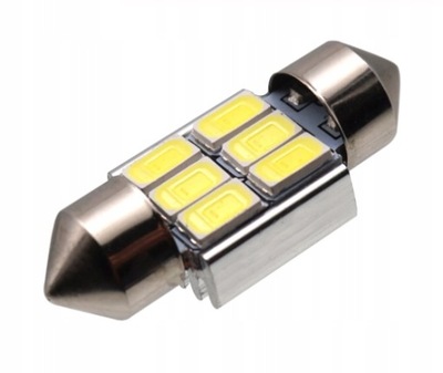 LEMPUTĖ LED 6 SMD 5630 C3W C5W C10W CANBUS 31MM 