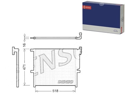 DENSO КОНДЕНСАТОР КОНДИЦИОНЕРА BMW X3 (E83) 2.0/2.5/