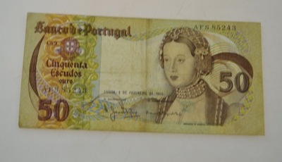 Portugalia - Banknot - 50 Escudos 1980 rok