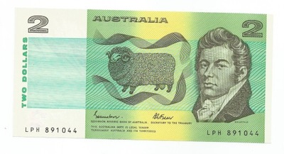AUSTRALIA 2 DOLLARS 1985 P43e (8647)