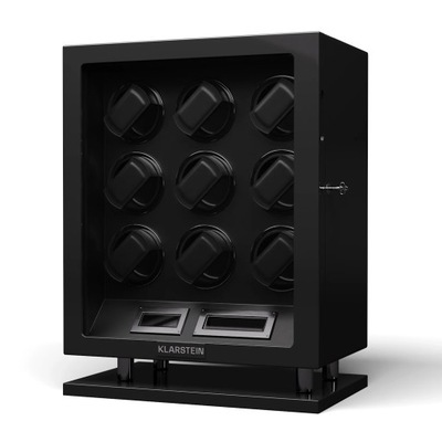 Rotomat 9 zegarków Klarstein szkatułka gablotka 5 prędkości LED pilot