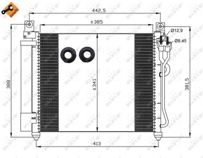 КОНДЕНСАТОР КОНДИЦІОНЕРА KIA PICANTO 04- NRF35888