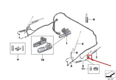 Bmw 2 f23 left kinematics box гидравлический line 54347421827 7421827 фото №1